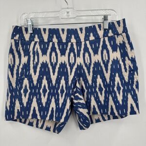 J CREW size 6 CHINO SHORTS Blue women's 31 inch waist 100% COTTON‎ CITY FIT NEW